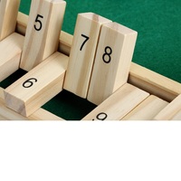Hot Bán Bằng Gỗ 4 Way Shut The Box Trò Chơi Trong Nhà Cho 4 Người Chơi Với Con Xúc Xắc Nhỏ