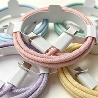 Kabel Data USB C Nylon Braided PD 3A 60W Pengisian Cepat Grosir
