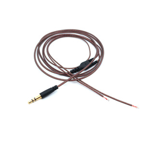 Astrotec Audio Cable 1.2m Male-Female Braid Shielding PVC <b>Jacket</b> DIY Headphone Cable Semi-transparent Gray - Product Image 2