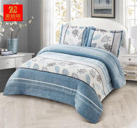 Vente en gros de parures de couette de luxe douces et chaudes pour lit double, pour hôtel et maison