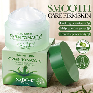 <span class=keywords><strong>Crema</strong></span> Facial de Tomate Verde de Marca Privada OEM SADOER con <span class=keywords><strong>Aloe</strong></span> <span class=keywords><strong>Vera</strong></span> y Glicerina, <span class=keywords><strong>Crema</strong></span> Facial Delicada Hidratante y Suavizante - Product Image 1