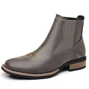 Botas Chelsea de Invierno Británicas de Moda para Hombre, de Gamuza y Cuero, Ligeras, Antideslizantes, para Fiestas y Uso en Exteriores - Product Image 3