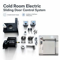 Kit de système de porte coulissante électrique pour chambre froide, ouverture simple et double, pour projet d'accès aux entrepôts frigorifiques