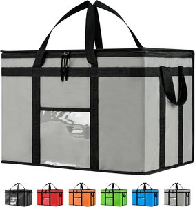 Hot <b>Sale</b> Custom Fashion Print Bbq Food Takeaway Insulated Casserole Holder Cooler Tote Bag Delivery Pizza Bag Print on Demand - Product Image 3