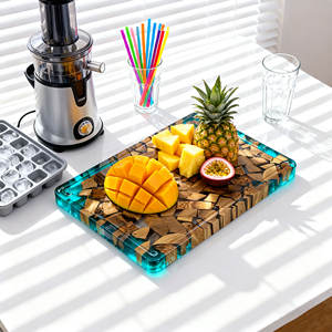 Bulk 500 stuks handgemaakte olijfhouten epoxyharsplank, houten snijplank voor de keuken, hout & epoxyhars - Product Image 6