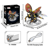 Dynastes Hercules Beetle Bricks, ensemble de construction mécanique de moteur V8 alimenté par un moteur électrique
