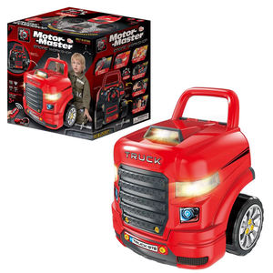 Juguete Educativo para Niños, Vehículo de Construcción RC para Reparar y Desmontar, Camión de Control Remoto Infrarrojo con Luz y Sonido - Product Image 1