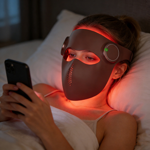 Máscara de Terapia de Luz Roja de Silicona 3D, Longitudes de Onda de 630nm y 850nm, Inalámbrica y Recargable, Máscara Facial LED para el Cuidado de la Piel en Salón y en Casa - Product Image 2