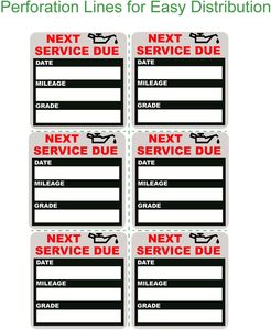 Adesivi promemoria <span class=keywords><strong>per</strong></span> il cambio dell'olio, etichette <span class=keywords><strong>per</strong></span> la data di prossima revisione auto, adesivi <span class=keywords><strong>per</strong></span> il monitoraggio di data e chilometraggio <span class=keywords><strong>per</strong></span> officine auto - Product Image 4