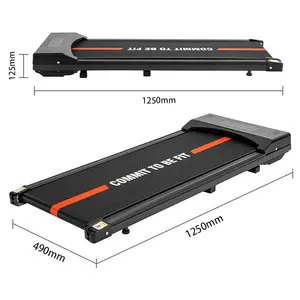 プロの電気アンダーデスクポータブルウォーキングパッドトレッドミルランニングマシンはランニングベルトを広げます