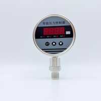 Contrôleur de pression numérique intelligent avec affichage électronique, sortie relais de tension 4-20 mA, interrupteur d'alarme, pression en acier inoxydable