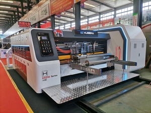 Hoge Snelheid Kartonnen Drukmachines 3/4/5/6 Kleuren Kartonnen Kartonnen Printer Roterende Matrijs Cutter Sleuf Bevestigingsmachine