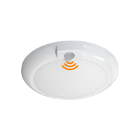 Sensor PIR Terbaik 6 Inci Sensor Gerak Dalam Ruangan 12W IP44 Lampu Disk LED Plafon Baja Pabrik OEM Bersertifikat ETL CE
