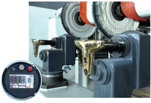 Lucidatrice Cnc Multi funzionale a sei assi a due stazioni ad alta efficienza per la levigatura e la lucidatura di vari pezzi fusi metallici - Product Image 3