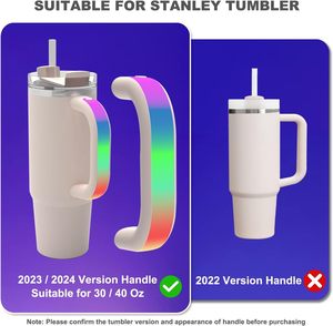 Poignée lumineuse LED compatible avec les gobelets Stanley 40oz/30oz, accessoire pour les fêtes en plein air et à la maison. - Product Image 2