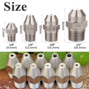 Stainless Steel Straight Line Water Spray Liquid Column Cleaning Nozzles High <b>Pressure</b> 1/4" Linear Spray Wsher Nozzle - Product Image 2