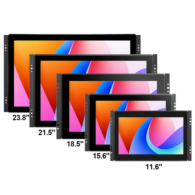 8 10.1 11.6 15.6 18.5 21.5 23.8 27 32 Inch Flat Pure Panel Waterproof Industrial Capacitive Touch Screen Monitor LCD Display