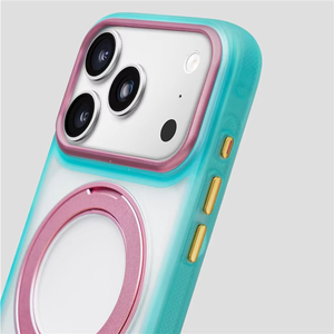 เคสโทรศัพท์แม่เหล็กแบบด้านหรูหราสำหรับ iPhone 17 15 16 Pro Max พร้อมการปกป้อง 360 องศา °   ขาตั้งแหวนพร้อมปุ่มสัมผัส AI ฝาครอบกันกระแทก - Product Image 4