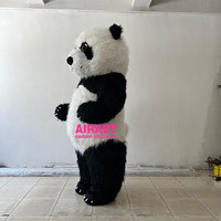 Costume gonflable de panda en peluche Costume de marche gonflable Offre Spéciale pour adultes Taille Costume gonflable de panda en peluche