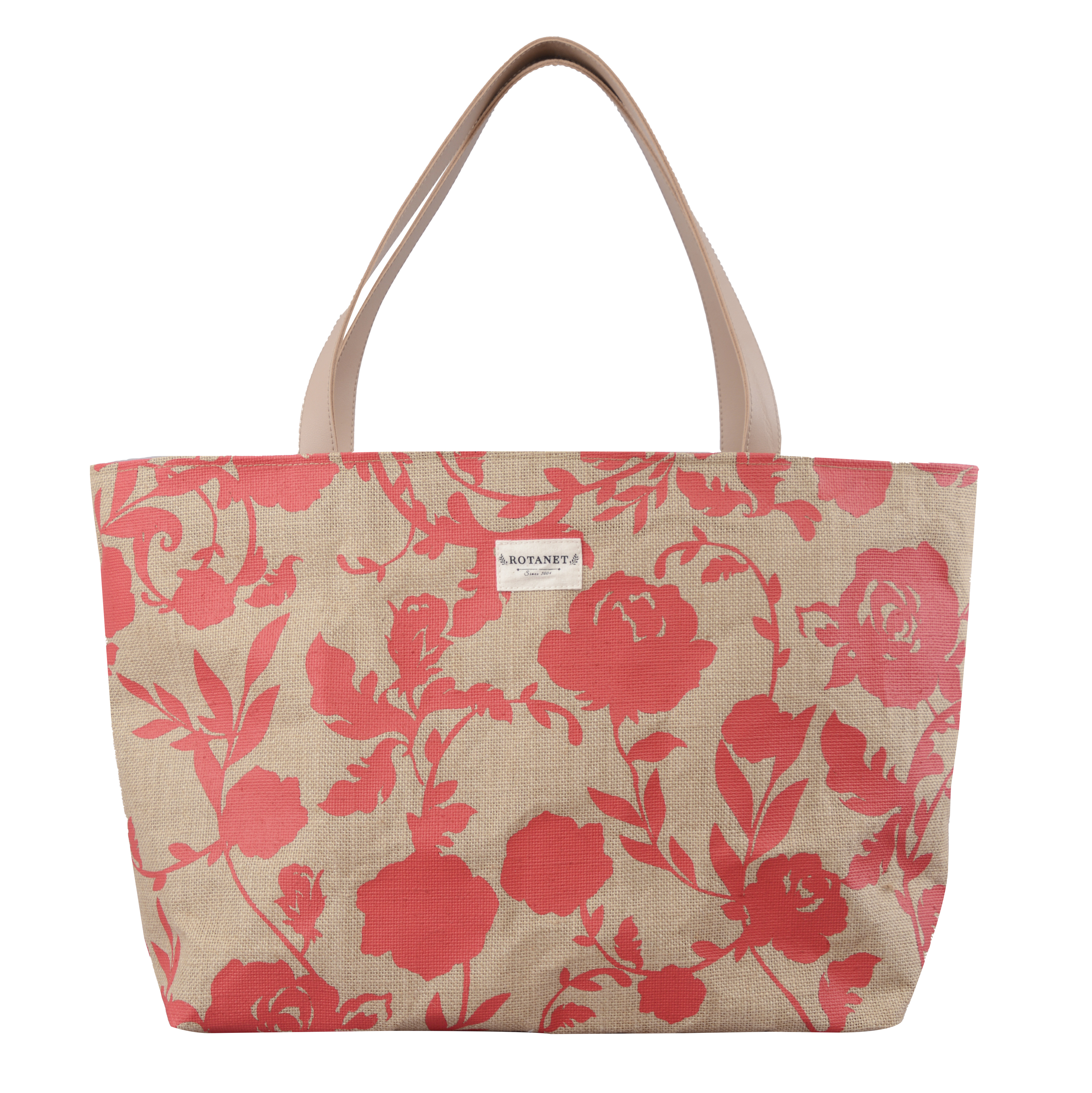 Jute Tote Bag Large Capacity Shopping Bag Women