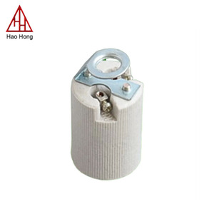 Hao Hong <span class=keywords><strong>E14</strong></span> HHB-20 sứ đèn ổ cắm 250V gốm <span class=keywords><strong>lampholder</strong></span> vít tính năng nhôm kim loại đồng PC hợp kim PVC - Product Image 1