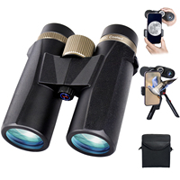 Jumelles de haute qualité 10X42 Bak4 à revêtement multi-couches pour l'exploration en plein air, longue portée, zoom puissant, haute définition, pour les touristes, la chasse, pour adultes
