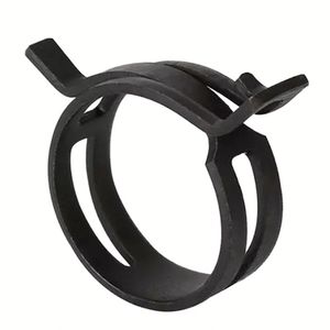 Soporte de sujeción ajustable para tuberías de hierro con abrazadera de goma para tuberías de 3/8 pulgadas, para montaje en pared o techo, paquete de soportes. - Product Image 1