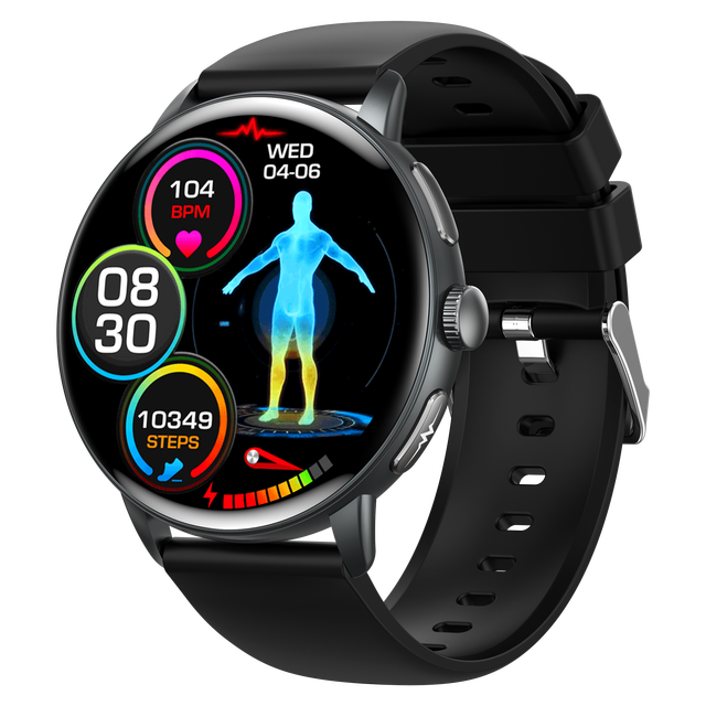 ET473 Smartwatch with ECG Blood Oxygen Blood Pressure Monitoring IP68 Waterproof AMOLED Screen 2026 Health Smart Watch