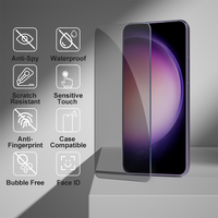 Protection d'écran universelle anti-traces de doigts transparente en verre pour Samsung S26 Series
