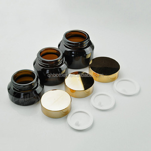 Récipient en verre Pot de crème cosmétique Crème de soin de la peau Pots en verre dépoli avec bouchons à vis personnalisés - Product Image 5