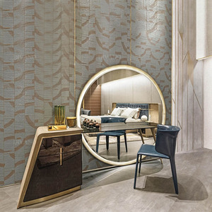 Luxury <b>Makeup</b> Table Storage Cabinet Bedroom <b>Mirror</b> <b>LED</b> Designer Advanced Modern Simple Dressing Table VLIPE-DR-04-TRILOGY Modern - Product Image 5