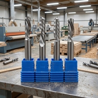 Fraise à queue monobloc en carbure monobloc 12mm 10mm, longueur de coupe 50mm, pour le travail du bois HRC55-65, coupe rapide et fluide, pour routeur CNC
