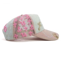 En stock, livraison rapide, casquette avec logo brodé, casquettes de qualité G5, doublure en satin à l'intérieur, casquette à 5 panneaux G5, casquette à visière, gorras avec logo personnalisé