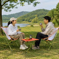 Ensemble table et chaises pliantes en aluminium pour le camping, mobilier d'extérieur personnalisé pour le camping, le pique-nique et la plage
