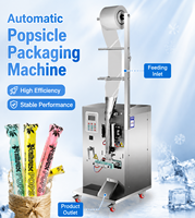 Machine d'emballage verticale automatique de petite taille pour bâtonnets glacés et sucettes glacées, contrôle PLC, acier inoxydable, haute précision