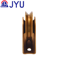 Quincaillerie de porte coulissante en acier Durable de vente chaude roues de porte de poulie à roulement unique Installation de haute qualité avec vis