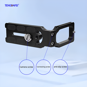 Support en L pour appareil photo reflex numérique en aluminium, plaque à dégagement rapide verticale et horizontale pour <span class=keywords><strong>Canon</strong></span> 80D 5D Mark I 7D Sony A7riii Ronin S Gimbal - Product Image 3