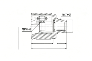 Sistema de Transmisión, Eje de Transmisión, <span class=keywords><strong>Junta</strong></span> Homocinética Interna para HONDA 44310-S10-A10, Piezas de Automóvil - Product Image 3