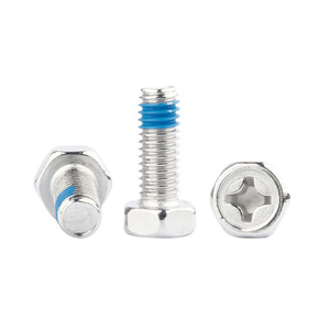 Tornillos de máquina de acero inoxidable 304 Gujiang M3-M8, cabeza hexagonal Phillips, antiaflojamiento, rosca estándar, acabado blanco. - Product Image 1