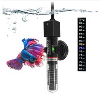 Chauffage d'aquarium de poissons, style populaire v, avec bande de thermomètre
