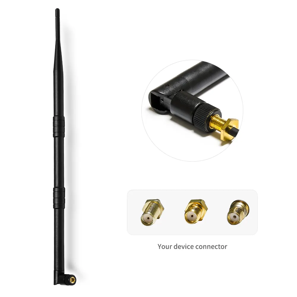 Available In Stock Omni Directional 2400-2500MHz Long Range Wireless Outdoor Receiver Sma 9dB Rubber Router 2.4g Wifi Antenna