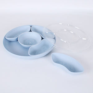 Plato <span class=keywords><strong>de</strong></span> Servir <span class=keywords><strong>de</strong></span> <span class=keywords><strong>Melamina</strong></span> Plástica Ecológica y Duradera <span class=keywords><strong>de</strong></span> 11 Pulgadas, <span class=keywords><strong>con</strong></span> <span class=keywords><strong>Divisiones</strong></span> Extraíbles, Libre <span class=keywords><strong>de</strong></span> BPA, Apto para Lavavajillas, para Aperitivos <span class=keywords><strong>de</strong></span> Camping - Product Image 5