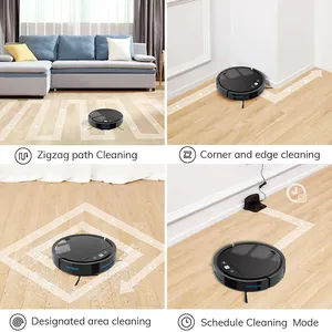 Rechargeable Automatic Smart Robot 2500Pa Vacuum Cleaner Suction E118HW Robot Vacuum Cleaner With Mopping Function