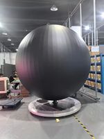 Écran sphérique LED de 0,5 m de diamètre, 360 degrés, affichage LED couleur pleine pour centre commercial, exposition, événement, promotion de marque, intérieur/extérieur