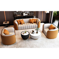 Dongguan TIANHANG sofás de cuero para sala de estar sofás 1 + 2 + 3 plazas sofá seccional sofá personalizado conjunto de muebles para el hogar