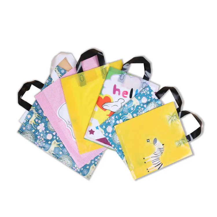 Reusable Gift Luxury Making Machine Insulated Custom Polyester Plastic Printed Shopping Bags With Logos .