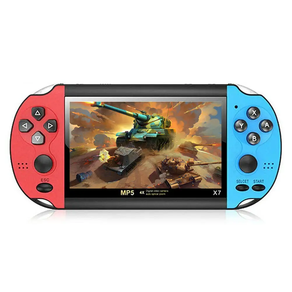 64bits 5.1inch portable head mp5 X7 plus game console gaming handheld player retro kids video