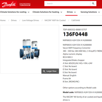 Variador de Frecuencia Vacon Serie NXP00035-A2H1SSV-A1A2000000, Categoría de Producto: Controladores NXP 01405