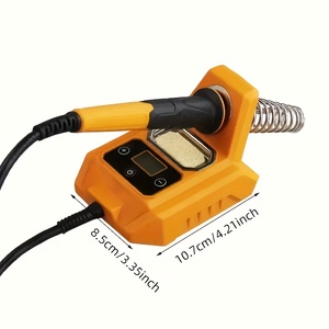 Station de soudage numérique avec batterie 8Ah, température réglable 212-932F, fer à <span class=keywords><strong>souder</strong></span> portable rechargeable - ELECMAPS - Product Image 4