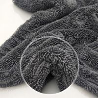 Serviette à boucles torsadées personnalisée avec logo, épaisse, absorbante, sans peluches, fabrication directe usine, OEM ODM, pour le detailing automobile